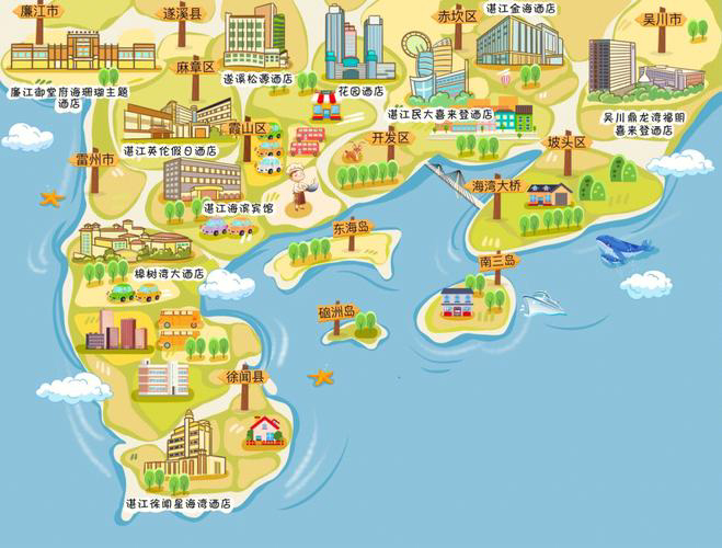 昌邑手绘地图旅游的艺术指南